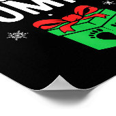 Soon To Be Mommy Christmas Funny Pregnancy Announc Poster (Hoek)