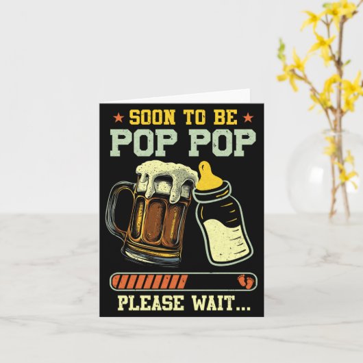 Soon To Be P P Est 2025 Pregnancy Announcement  Kaart (Gele Bloem)