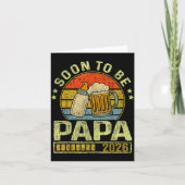 Soon To Be Papa 2026 Expecting Baby Promoted To Fa Kaart (Voorkant)