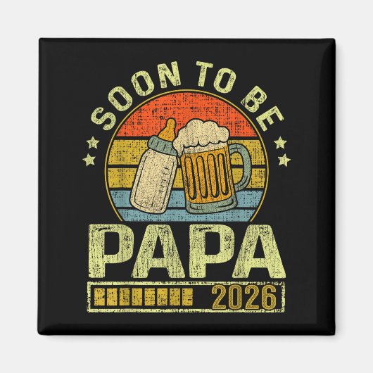 Soon To Be Papa 2026 Expecting Baby Promoted To Fa Magneet (Voorkant)