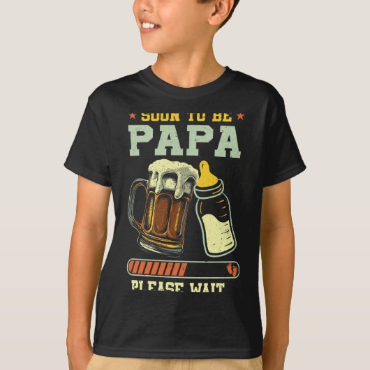 Soon To Be Papa Est 2025 Pregnancy Announcement Lo T-shirt (Voorkant)