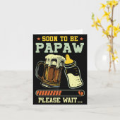 Soon To Be Papaw Est 2025 Pregnancy Announcement L Kaart (Gele Bloem)