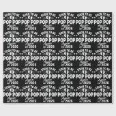 Soon To Be Pop Pop Again est. 2026 Pregnancy  Cadeaupapier (Vlak)