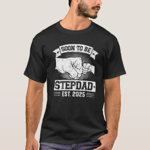 Soon To Be Stepdad 2025 Eerste keer Stepdaddy Moth T-shirt