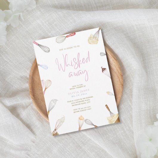 Soon to be whisked away bridal shower kaart