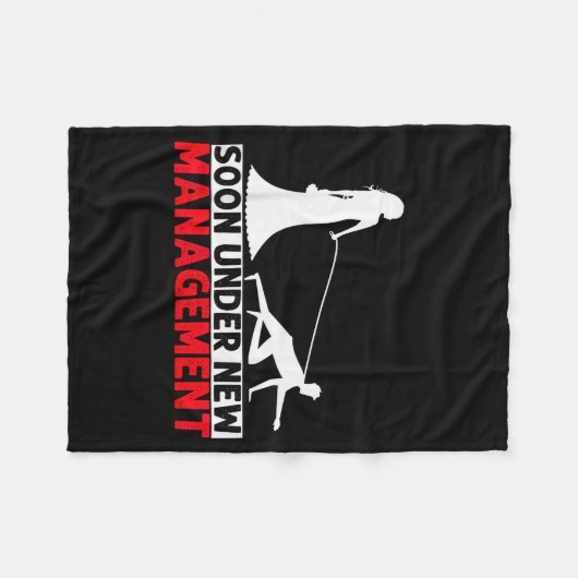 Soon Under New Management Bachelor Party  Fleece Deken (Voorkant (Horizontaal))