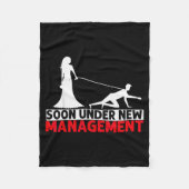 Soon Under New Management Bachelor Party  Fleece Deken (Voorkant)