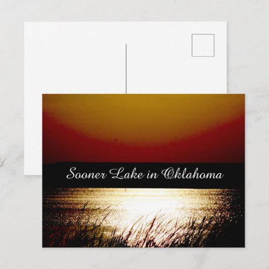 Sooner Lake Briefkaart (Voorkant / Achterkant)