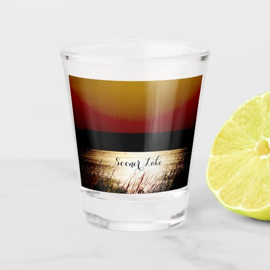 Sooner Lake Shot Glas (Voorkant)