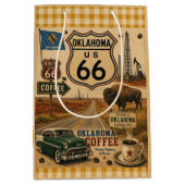 Sooner State Highway 66 Buffalo Wrap Medium Cadeauzakje (Voorkant)