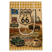 Sooner State Highway 66 Buffalo Wrap Medium Cadeauzakje (Achterkant)