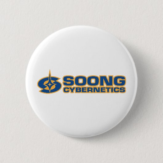 Soong Cybernetics - Noonien Soong Ronde Button 5,7 Cm (Voorkant)