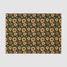  soonsbloemen — pooldommetjes — Rustisch land Tissuepapier