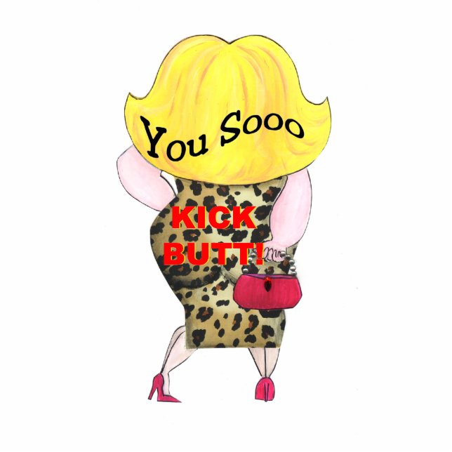 Sooo Kick Butt sculptuur Staand Fotobeeldje (Voorkant)