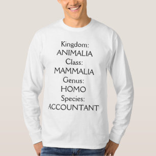"Soort: Accountant" T-shirt