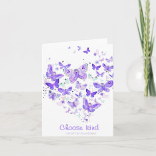 Soort Alzheimerheimer Bewustzijn Vlinders Hart Gi Kaart