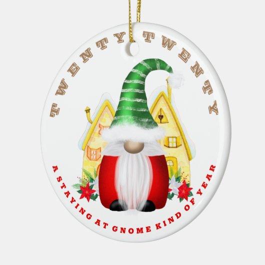Soort balsgnoom 2020 kerst keramisch ornament (Links)