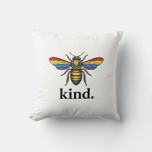 Soort Bij Vintage Regenboog Vleugel Shirt Ontwerp Kussen