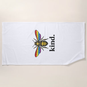 Soort Bij Vintage Regenboog Vleugel Shirt Ontwerp  Strandlaken