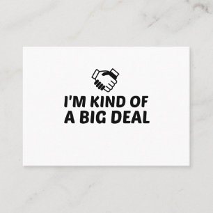 SOORT EEN GROTE DEAL VISITEKAARTJE