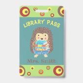 Soort egel-boekenbibliotheek badge (Voorkant)