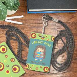 Soort egel-boekenbibliotheek badge