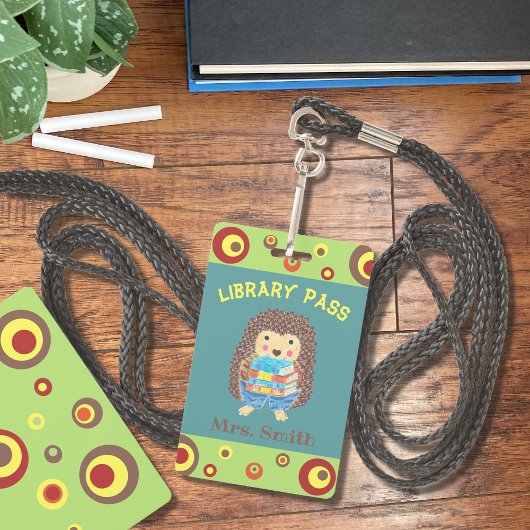 Soort egel-boekenbibliotheek badge