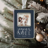 Soort feestdag | Foto Joyeux Noel Verzilverd Omlijst Ornament