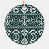 Soort feestdag | Kute Pet Photo Holiday Keramisch Ornament (Achterkant)