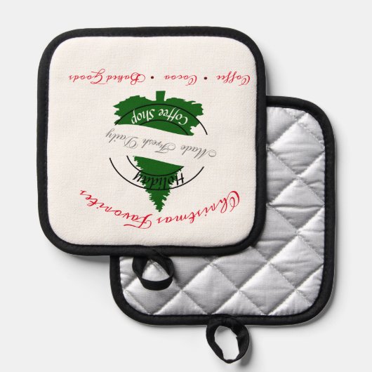 Soort feestdag pannenlap (Voorkant / Achterkant)