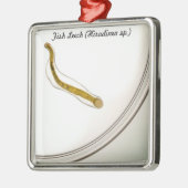 Soort: Fish Leech Metalen Ornament (Links)