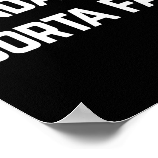 Soort fit sortavet poster (Hoek)