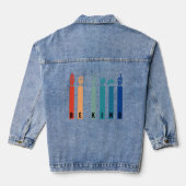 Soort gebarentaal denim jacket (Achterkant)