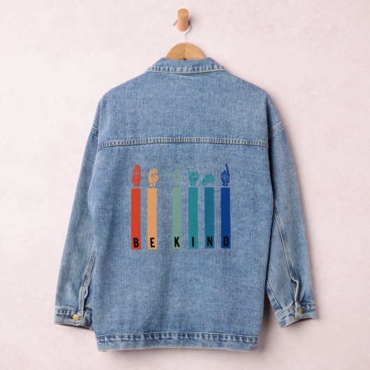 Soort gebarentaal denim jacket (Hangar)