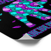 Soort Gelukkig Zelfmoord Preventie Awareness Onder Poster (Hoek)