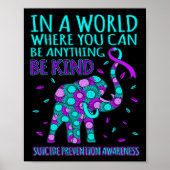 Soort Gelukkig Zelfmoord Preventie Awareness Onder Poster (Voorkant)