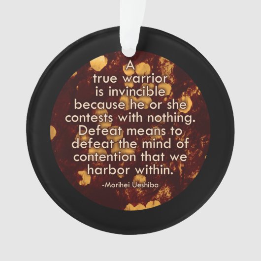 Soort geschil - Aikido Peace Quote Ornament (voorkant)