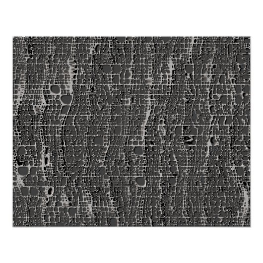 Soort grijs beton poster (Voorkant)