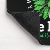 Soort Groen Lint Zonnebloem Geestelijke Gezondheid Muismat (Hoek)