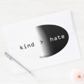 Soort > Haat Ovale sticker (Envelop)