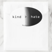 Soort > Haat Ovale sticker (Tas)