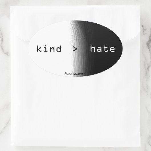 Soort > Haat Ovale sticker (Tas)