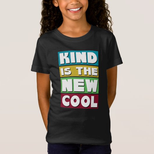 Soort is de New Cool - een Kind Retro Kindness T-shirt (Voorkant)