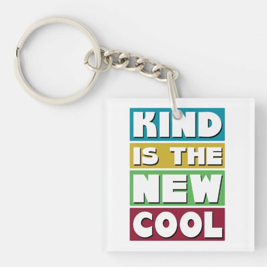 Soort is de Nieuwe Koel - een Retro Kindness Sleutelhanger (voorkant)