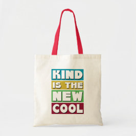 Soort is de Nieuwe Koel - een Retro Kindness Tote Bag