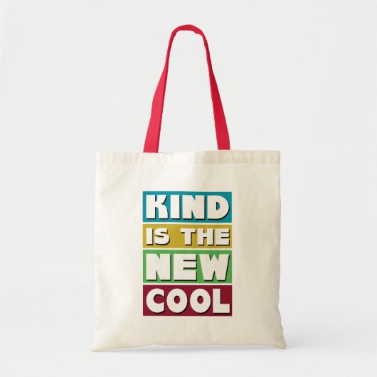 Soort is de Nieuwe Koel - een Retro Kindness Tote Bag (Voorkant)