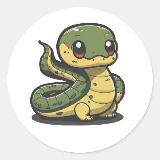 soort leuke anaconda sticker cartoon