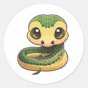 soort leuke anaconda sticker cartoon