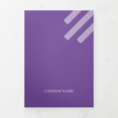 Soort Lila vierkant van QR-codes Drieluik Kaart (Cover)