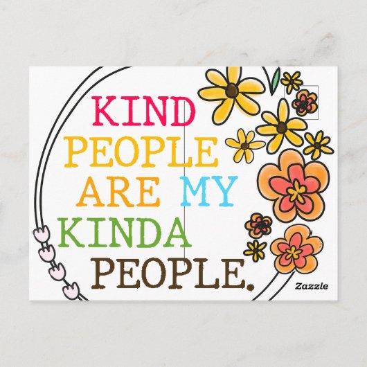 Soort mensen zijn mijn Kinda-mensen Briefkaart (Achterkant)